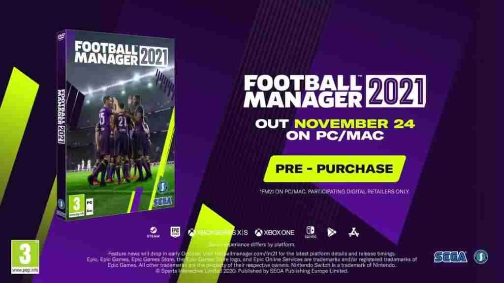 Football Manager 2021 vychází už 10. listopadu na Xbox