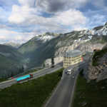 Euro Truck Simulator 2 - Švýcarsko přepracování - alpské silnice