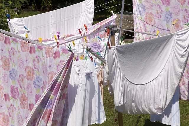 sušení ložního prádla